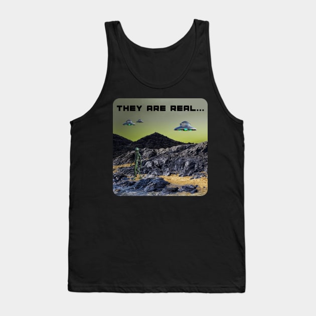 UFO's and Aliens - They are real... Tank Top by The Black Panther